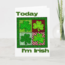 St Patricks Day Vandaag ben ik Iers Kaart