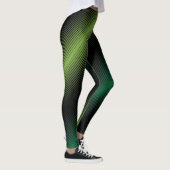 St Patricks Day Variable Green Lines Leggings (Rechts)