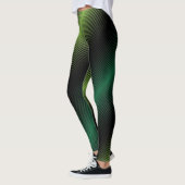 St Patricks Day Variable Green Lines Leggings (Links)
