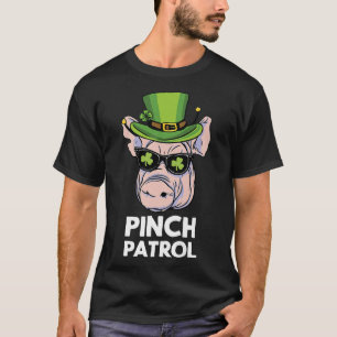 St Patrick's Day Varkensknijpactie Clover Iers  T-shirt