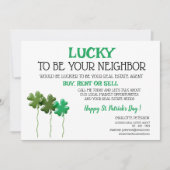 St. Patrick's Day Vastgoed Promotie  Feestdagenkaart (Voorkant)