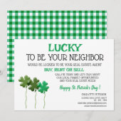 St. Patrick's Day Vastgoed Promotie  Feestdagenkaart (Voorkant / Achterkant)