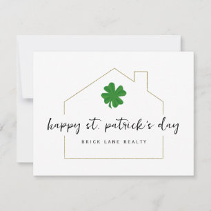St. Patrick's Day Vastgoed Promotie Kaart
