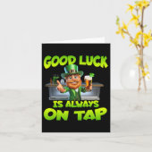 St Patricks Day Veel geluk is altijd op Tap St Pat Kaart (Gele Bloem)