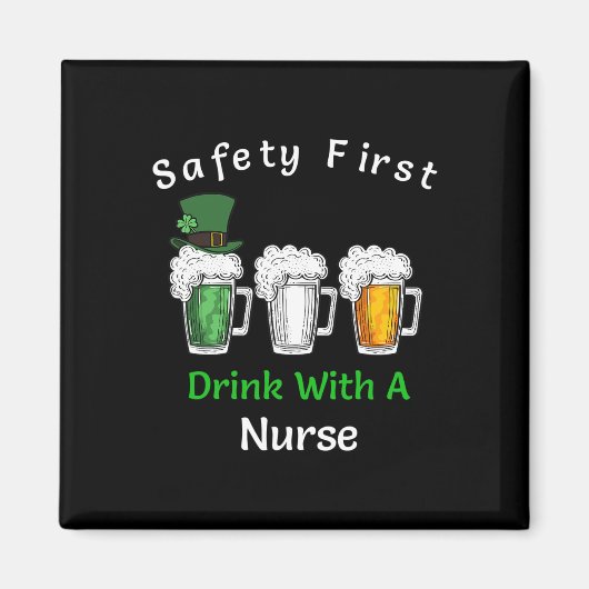 St Patricks Day - Veiligheid eerste Drink met een Magneet (Voorkant)