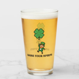 St. Patrick's Day Verhoog Je Geest Glas