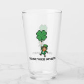 St. Patrick's Day Verhoog Je Geest Glas (Voorkant)