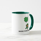 St. Patrick's Day Verhoog Je Stemming Mok (Voorkant rechts)