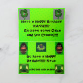 St Patrick's Day Verjaardag Groeten Dag Kaart (Binnen)