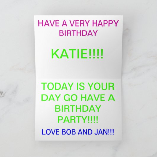 ST PATRICK'S DAY VERJAARDAG KAART (Binnen)