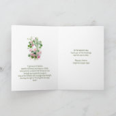 St. Patrick's Day Verjaardag Rozen Celtic Cross Kaart (Binnen)
