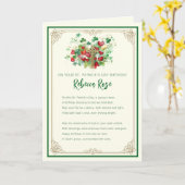 St. Patricks Day Verjaardag Shamrock Keltisch Krui Kaart (Gele Bloem)