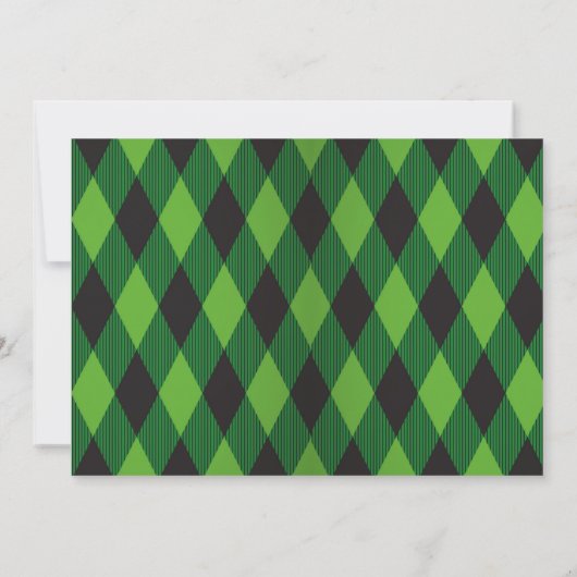 St Patrick's Day Verjaardag Uitnodiging met Foto (Achterkant)