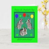 St. Patrick's Day Verjaardag Wenskaart Kaart (Gele Bloem)