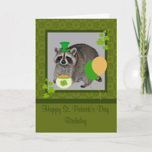 St. Patrick's Day Verjaardag Wenskaart Kaart