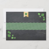 St. Patricks Day verjaardagsfeest foto uitnodigen  Kaart (Achterkant)