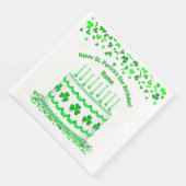 St. Patrick's Day Verjaardagstaart Aangepaste Kaar Servet (Hoek)