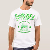 St. Patrick's Day Verjaardagstaart Aangepaste Kaar T-shirt (Voorkant)