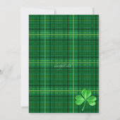 St. Patrick's Day Vermomming Uitnodiging (Achterkant)