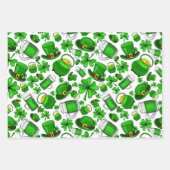 St. Patrick's Day-verpakkingspapier set van 3 Inpakpapier Vel (Voorkant)