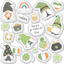 St. Patrick's Day Verschillende Lovable Fun Iconen