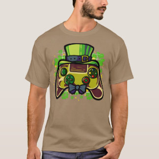 St Patricks Day Video Game Controller Irish Gamer1 T-shirt