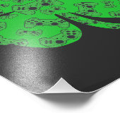 St Patricks Day Video Game Controller Shamrock Foto Afdruk (Hoek)