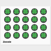 St Patricks Day Video Game Controller Shamrock Ronde Sticker (Vel)