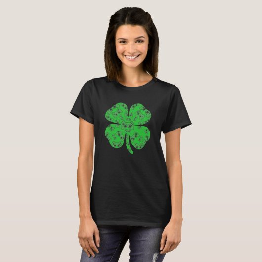 St Patricks Day Video Game Controller Shamrock T-shirt (Voorkant volledig)