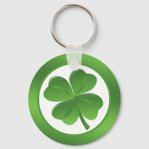 St.Patrick's Day, vier bladeren shamrock Sleutelhanger