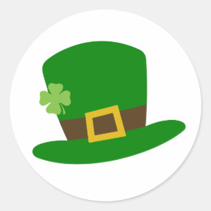St. Patrick's Day - Vier het geluk van de Iris Ronde Sticker