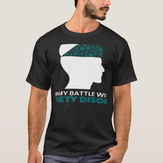 St Patricks Day Vier Leaf C Mind angststoornis T-shirt (Voorkant)