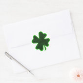 St. Patrick's Day Vier Leaf Clover Ronde Sticker (Envelop)