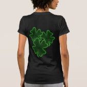 St. Patrick's Day Vier Leaf Clover T-shirt (Achterkant)