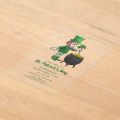 St. Patrick's Day vieren Acryl Uitnodigingen (Laagn)