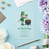 St. Patrick's Day vieren Acryl Uitnodigingen (Insitu (Huwelijk))