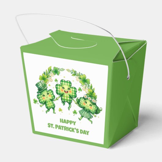 St. Patrick's Day vieren Bedankdoosjes (Achterkant)