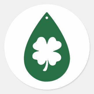 St. Patrick's Day - vieren met geluk en stijl Ronde Sticker