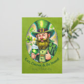 St. Patrick's Day-viering - een toost op geluk (Staand voorkant)