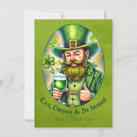 St. Patrick's Day-viering - een toost op geluk (Voorkant)