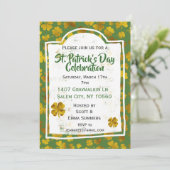 St. Patrick's Day-viering Gouden Klaverblad Kaart (Staand voorkant)