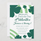 St. Patrick's Day Viering Klaver Groen Regenboog Kaart (Voorkant)