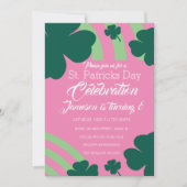 St. Patricks Day-viering Klavertje vier groene reg Kaart (Voorkant)