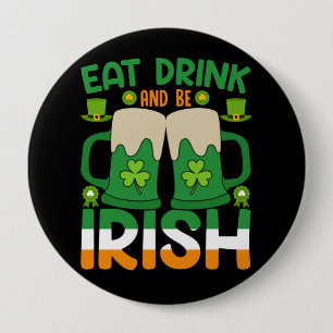 St. Patrick's Day viering Ronde Button 4,0 Cm