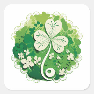 St Patricks Day Vierkante Sticker