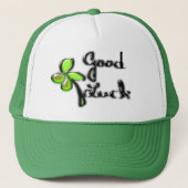 St. Patrick's Day ‎ vierledige klaver Trucker Hat Trucker Pet (Voorkant)