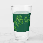 St. Patrick's Day Vine & Clover Glass Glas (Achterkant)