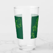 St. Patrick's Day Vine & Clover Glass Glas (Links)