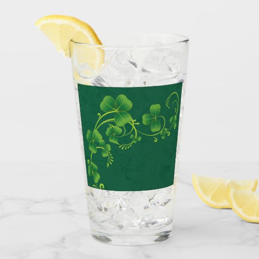 St. Patrick's Day Vine & Clover Glass Glas (Voorkant ijs)