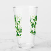 St. Patricks Day Vine & Shamrock Clovers Glas (Links)